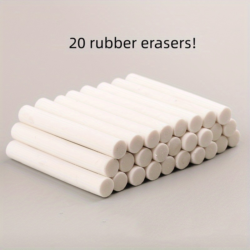 Pencil Erasers White Erasers Drawing Students Artist White - Temu