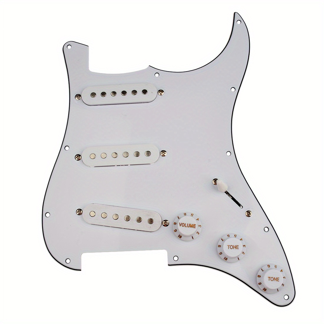 White Pearl Pre-Wired Pickguard Assembly - Fits Stratocaster®