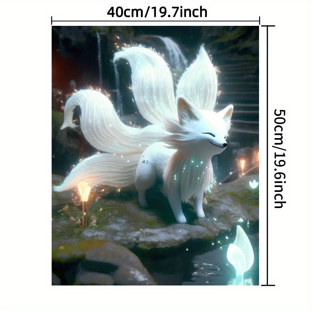 5d Diy Artificial Diamond Painting Fox Diamond Painting For Living