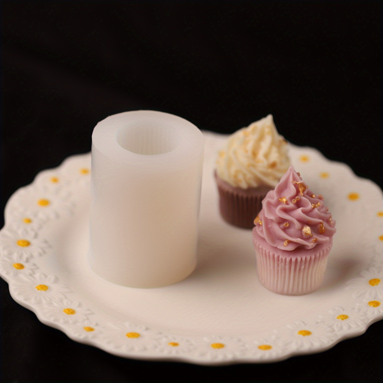Cream Cake Dessert Mold Diy Chocolate Handmade Soap Aromatherapy Candle  Mini Cup Cake Silicone Mold For Restaurant/food Truck/bakery - Temu