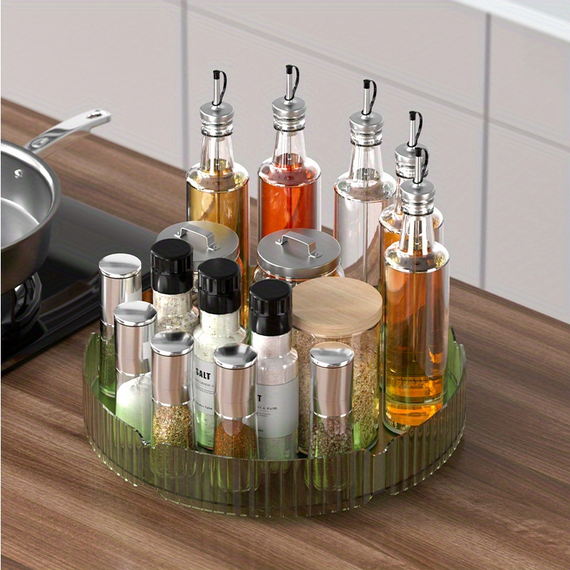 1pc Organizer for Cabinet, Rotating Spice Rack Spinner - Pantry