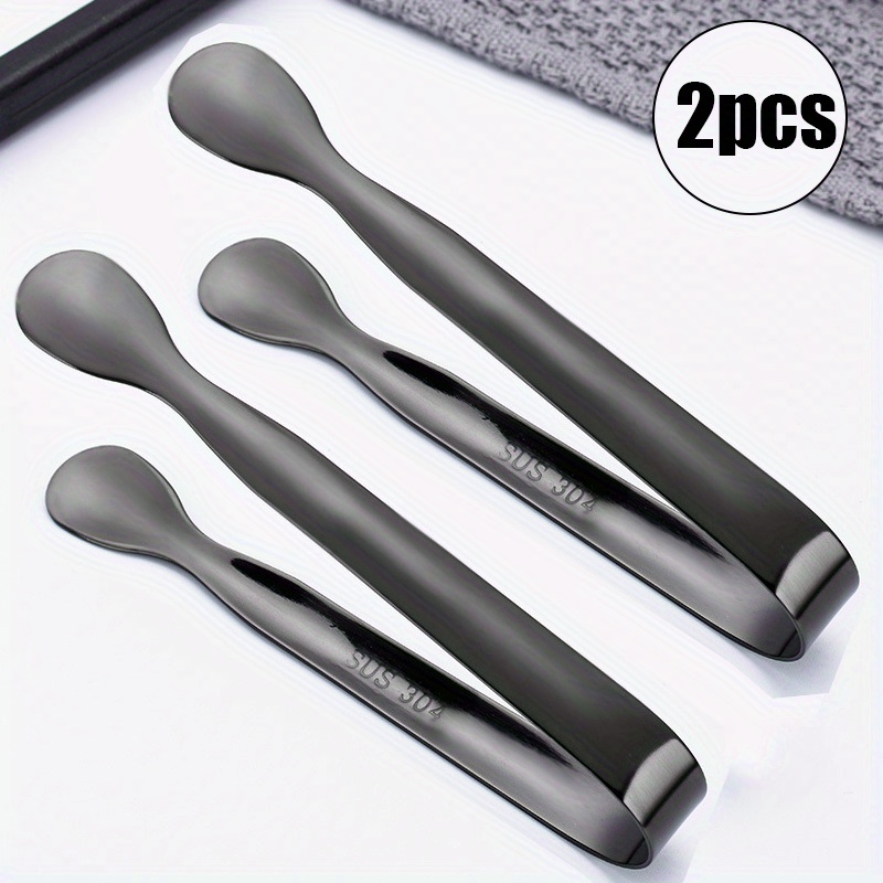 Small Kitchen Tongs,, Mini Stainless Steel Food Tongs With