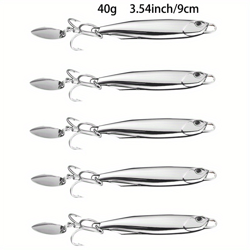 5PCS Rotating Paillette Fishing Tackle Fishing Lure Bait Bionics