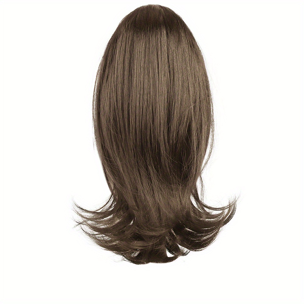 claw clip in ponytail hair extensions ponytail extension light   curly ponytail hair extension for women heat resistant synthetic hairpieces ponytail for girl daily party use 14inch wig hair accessories details 6