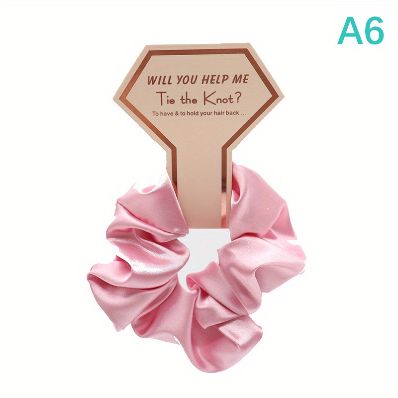 1pc Silky Scrunchies Soft Hair Tie Elastic Ponytail Holder