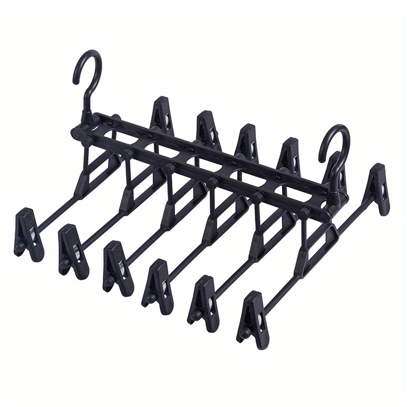 Pants Hanger, Trouser Rack, Foldable Multi-layer Trouser Hanger, Space  Saving Wardrobe Storage Rack, Magic Hanging Clothes Rack, Plastic Non-slip  Multi-functional Storage Rack - Temu