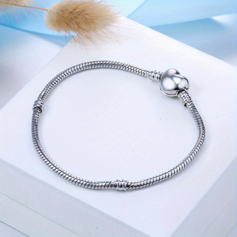 Silvery Snake Chain Charm Bracelets With Lobster Clasp And Extender Chain -  Temu New Zealand