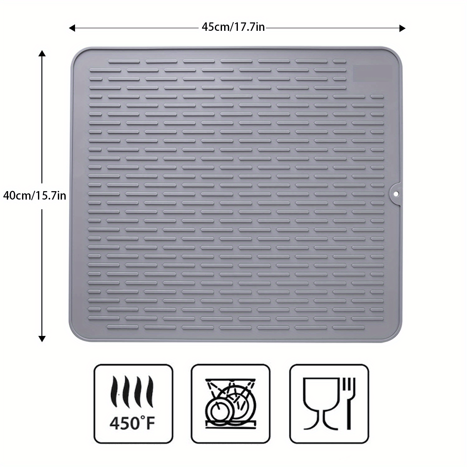 Silicone Dish Drying Mat for Multiple Usage Silicone Mat for Kitchen or