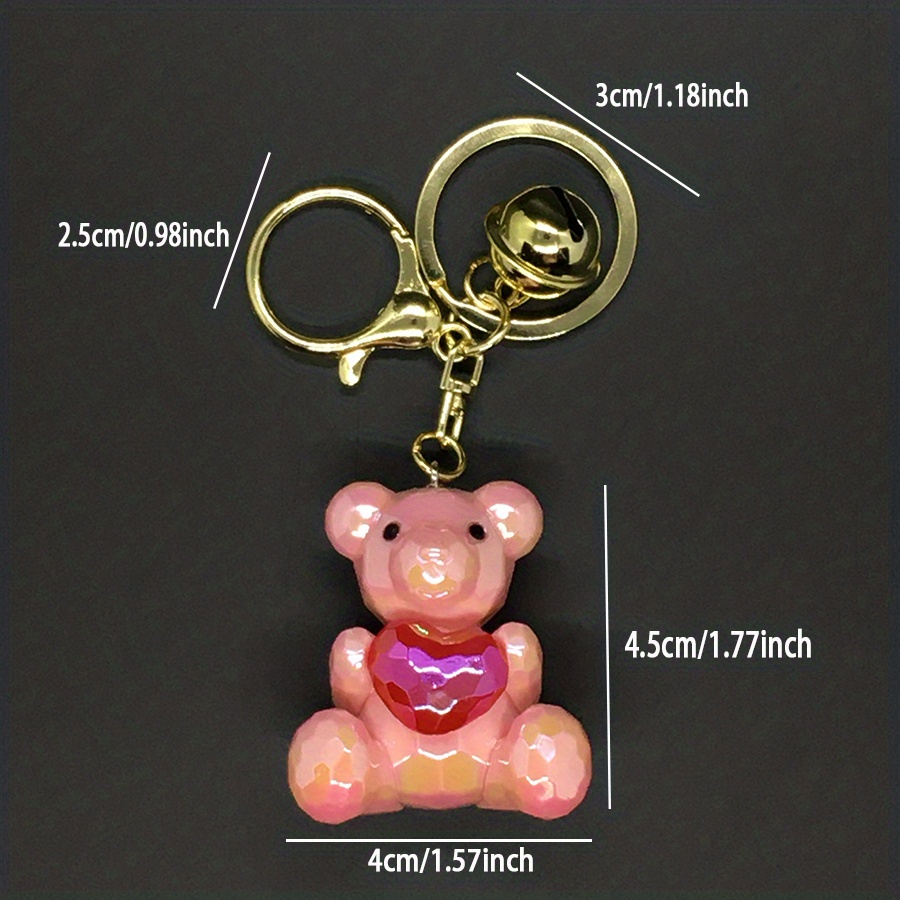 Adorable Bear Keychain Bags Purses Personalized Key Ring - Temu United ...