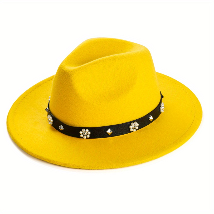 Exquisite Hat With Large Eaves Bell Shaped Jazz Hat Male Charm Cool Top Hat  For Men And Women, Shop On Temu And start Saving