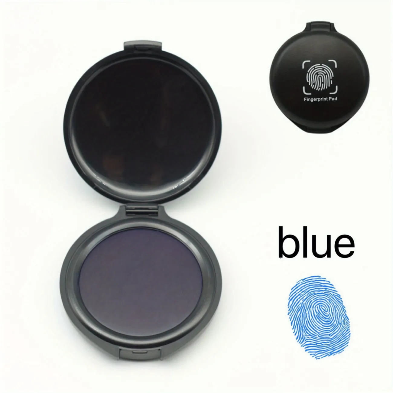 Thumbprint Fingerprint Ink Pad For Notary Supplies Identification Security  Id Fingerprint Cards Law Enforcement Finger, Red/black//blue - Temu Denmark