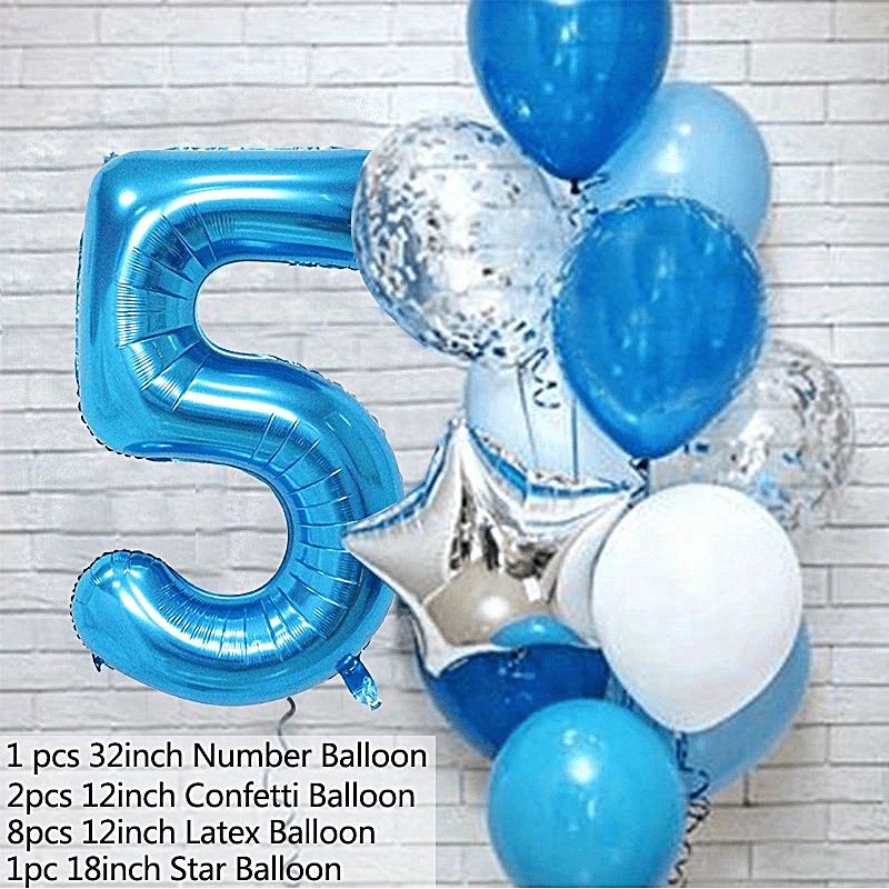 Decoración de cumpleaños número 50, globos de látex de papel de aluminio,  suministros para fiestas de cumpleaños de 50 años, globos de helio, globos
