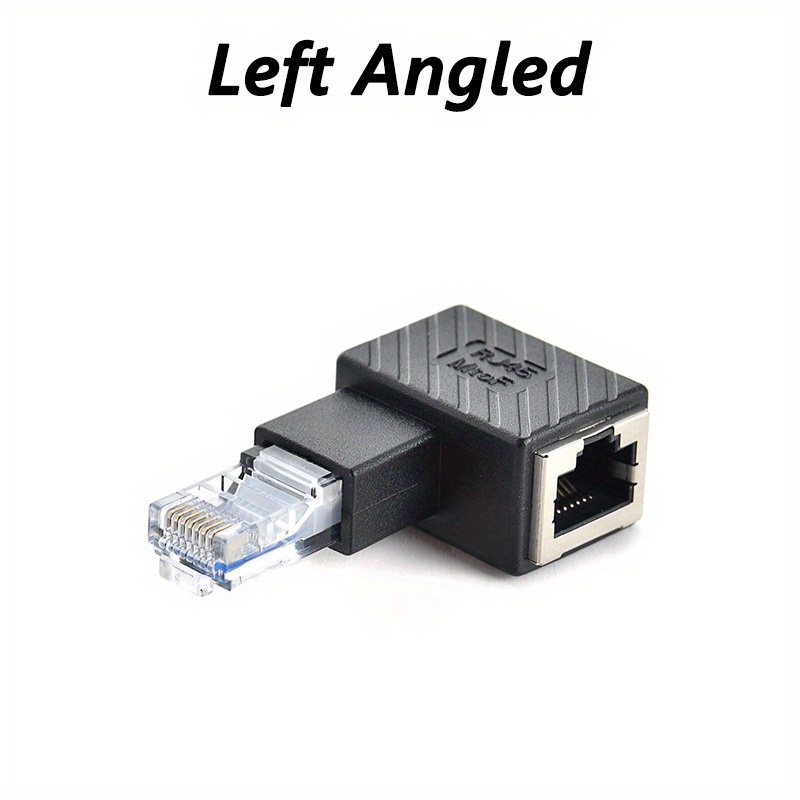 Câble Ethernet, Câble d'extension Ethernet incliné à 90 degrés, RJ45 mâle à  femelle Câble d'extension de réseau Ethernet LAN monté sur panneau de vis - 30cm (bas)