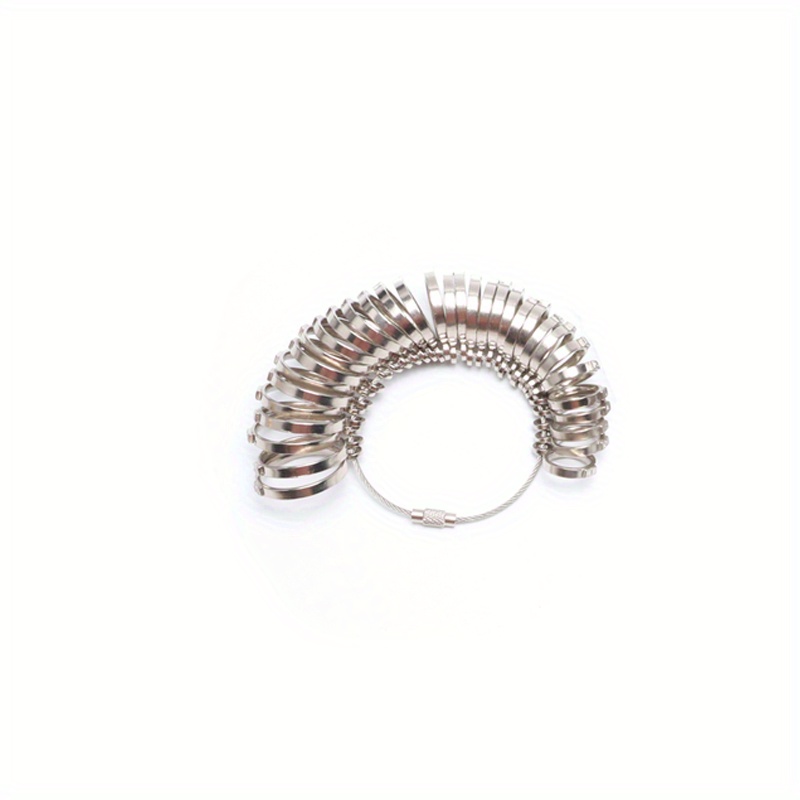 TENINYU Jewelry Ring Sizers Gauge Tool Ring Stainless Ring on Finger Measuring Ring Tool, Men's and Women's Rings Custom Standard Hand Rings Set Size US 0-13