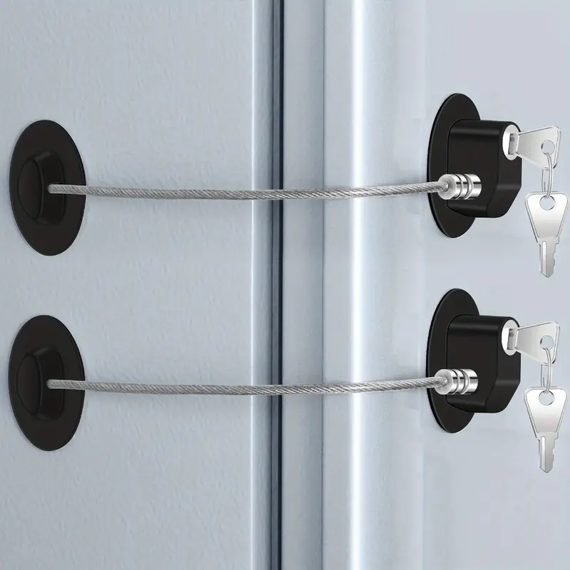 Childproof Refrigerator Lock With Combination For Fridge, Pantry