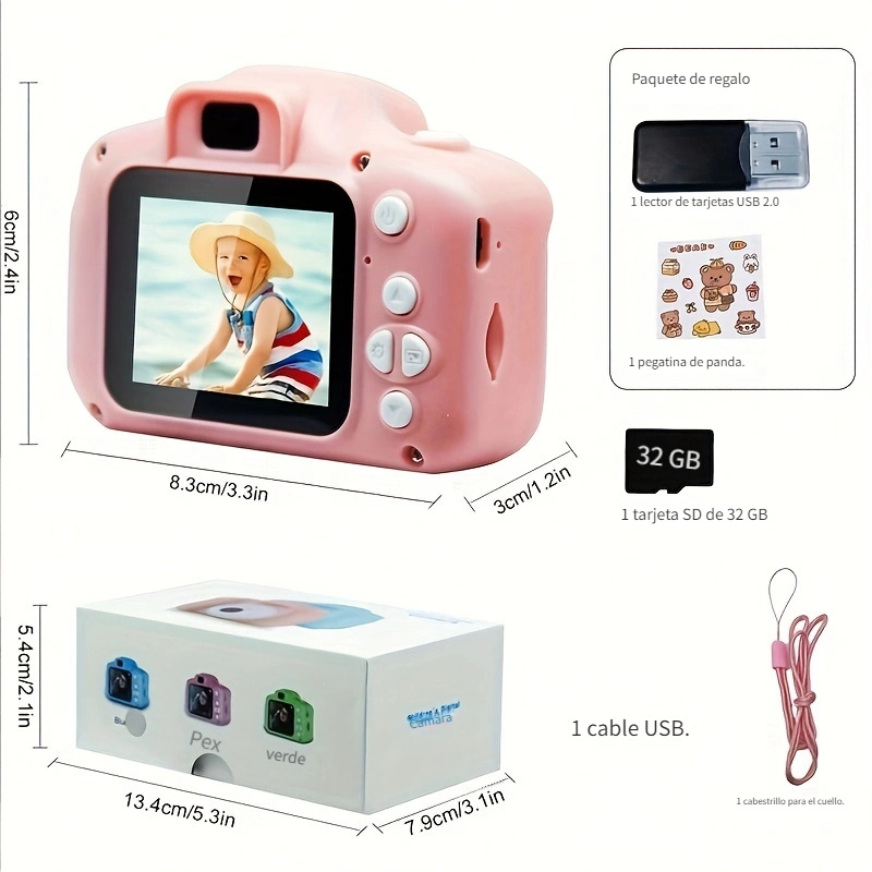 Camara Mini Digital Para Niños 1080hd / Graba De Verdad