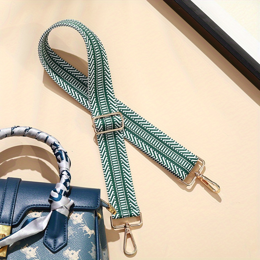 Boho Style Adjustable Shoulder Strap, Width Replacement Belt, Striped Wide  Purse Strap - Temu