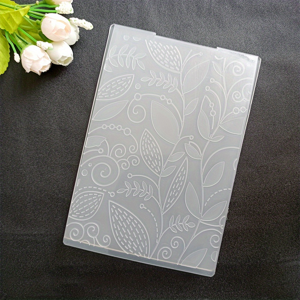 Leaf Embossed Folder Plastic Embossing Folders For Card - Temu United Arab  Emirates