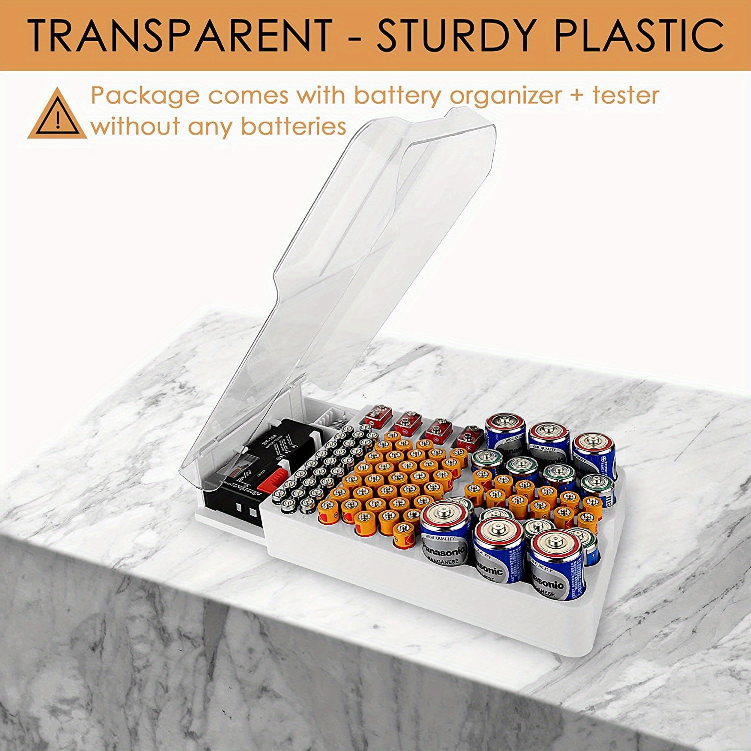 93 battery Organizer Case Keep Aaa Aa 9v C D Button Temu