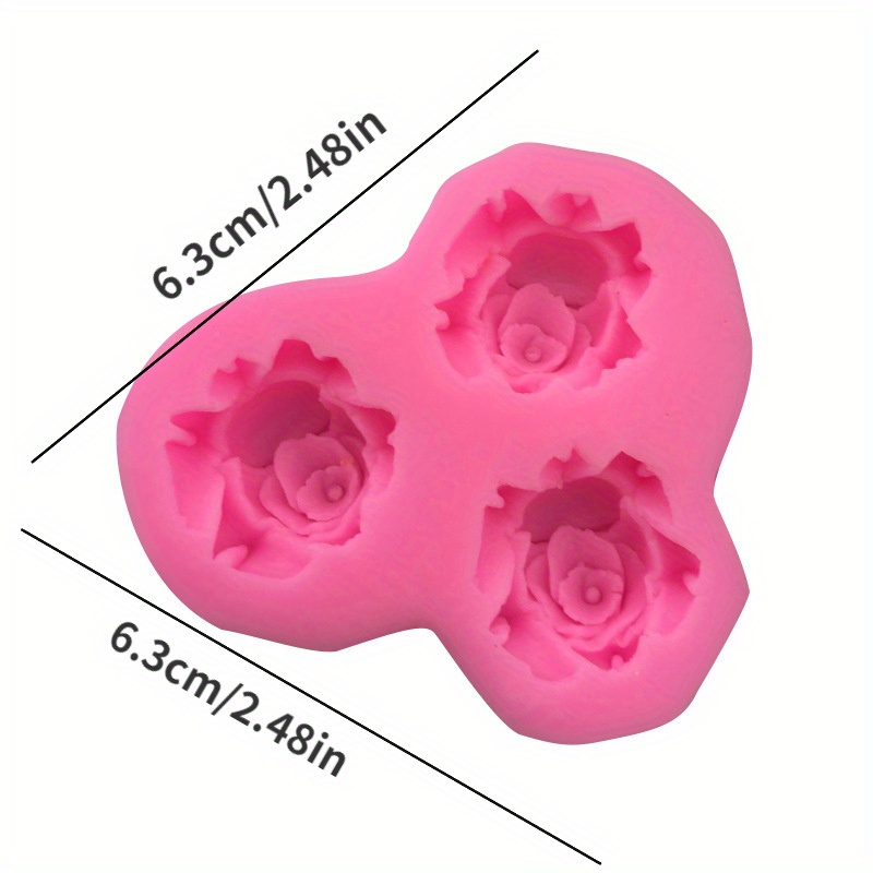 Chocolate Silicone Molds Candy Molds Rose Flower Shape - Temu