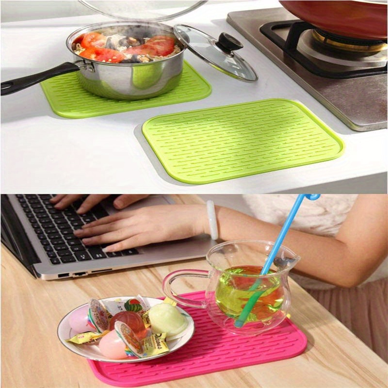 Silicone Drain Mat, Silicone Dish Drying Pad, Easy Clean, Heat-resistant  Silicone Mat For Kitchen Counter Or Sink, Refrigerator Or Drawer Liner,  Kitchen Accessories - Temu