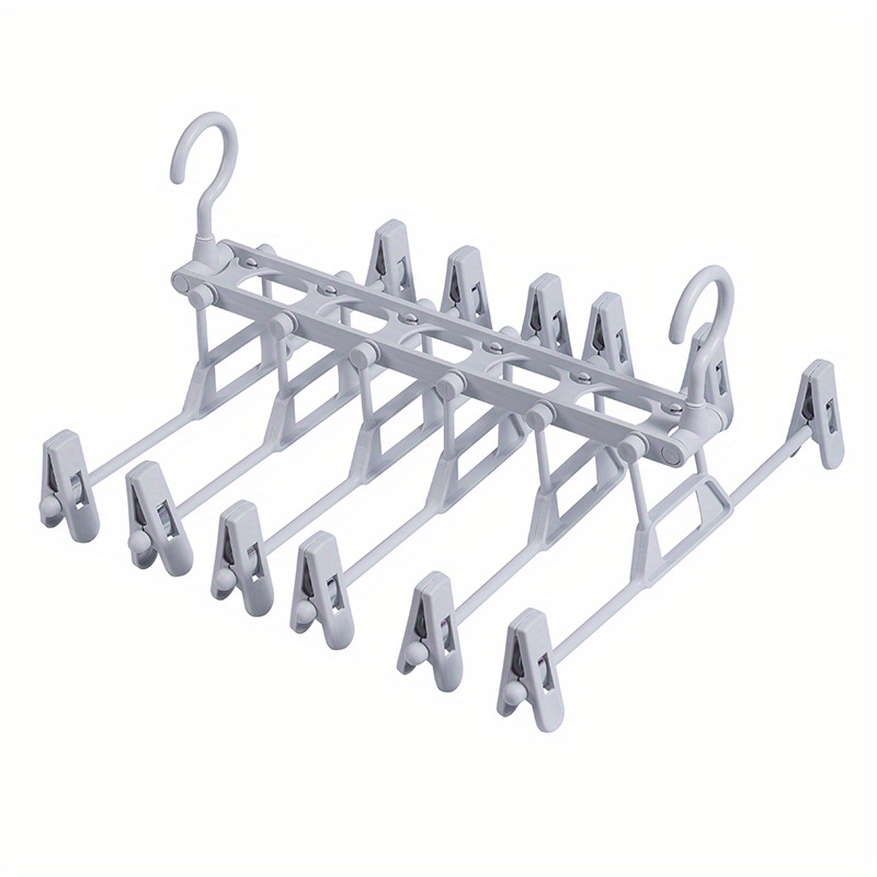 Pants Hanger, Trouser Rack, Foldable Multi-layer Trouser Hanger, Space  Saving Wardrobe Storage Rack, Magic Hanging Clothes Rack, Plastic Non-slip  Multi-functional Storage Rack - Temu