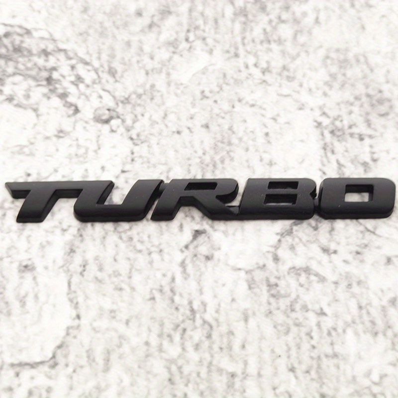 Metal Emblem Car Sticker Turbocharged Badge Decals Car - Temu