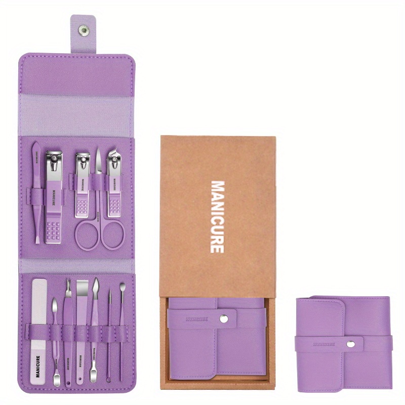 Nail Clipper Kit - 12 Pieces Manicure Set Women Professional