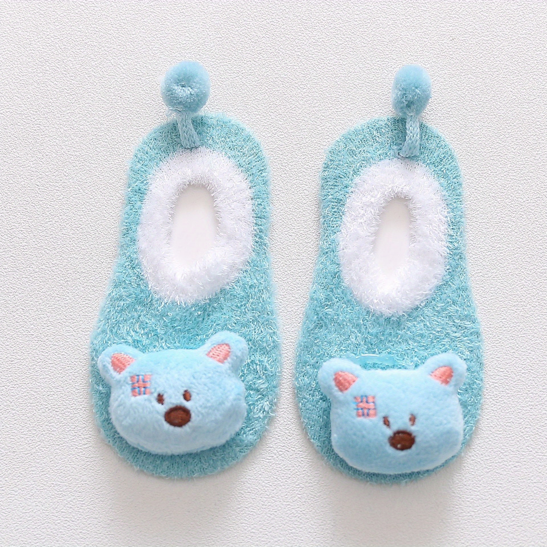 2 Pairs Baby Non Slip Grip Socks Anti Slip Sock Winter Spring Cute Cartoon  Animal Floor