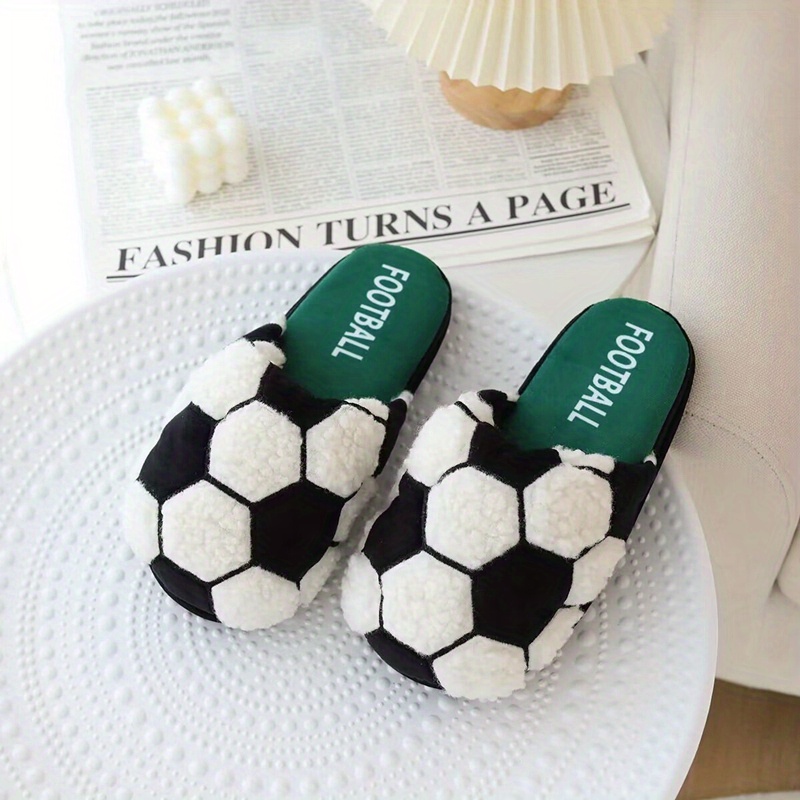 Football Plush Slippers