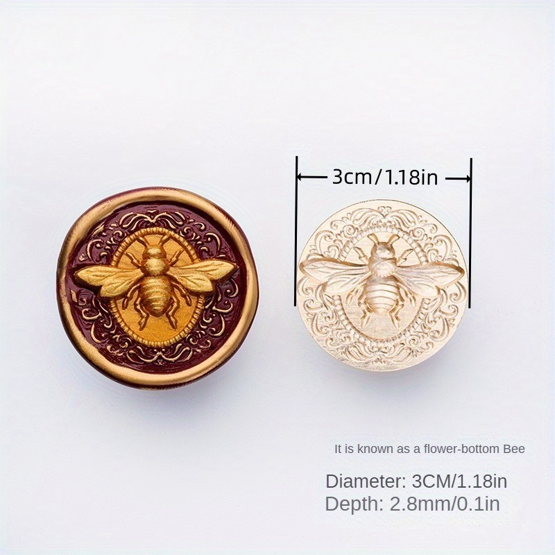 Beeswax Seal Seal 3d Embossed Bee Seal Kit Wedding Letters - Temu