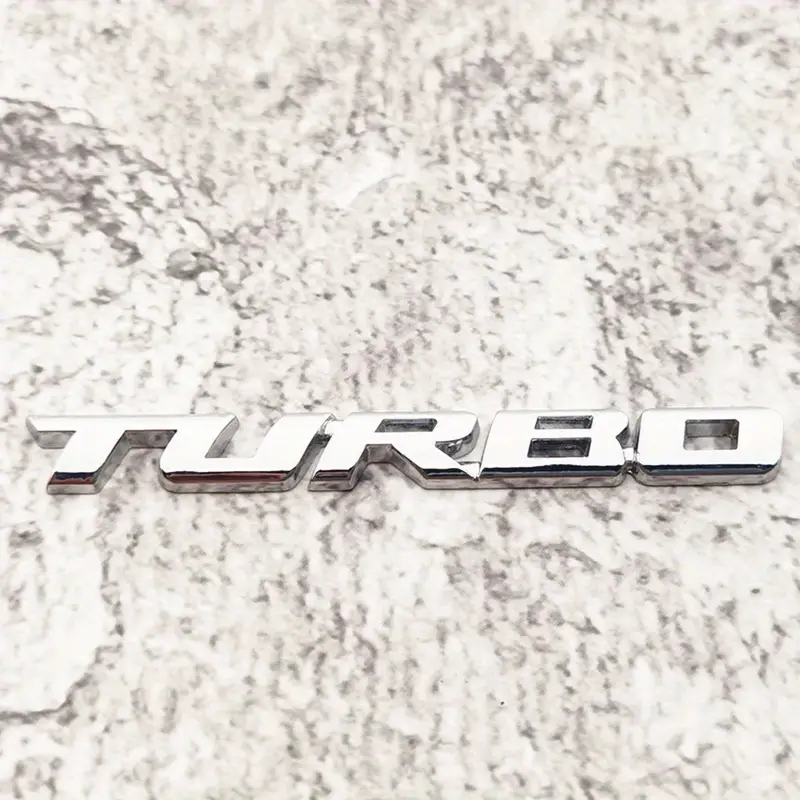 Upgrade Car A Premium 3d Metal Turbo Emblem Zinc Alloy Decal - Temu