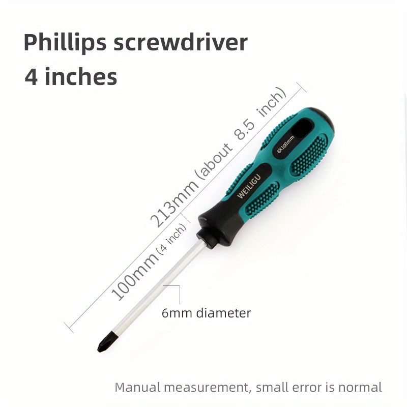 Mastercraft Phillips Head Screwdriver, Rubber Grip, Assorted Sizes