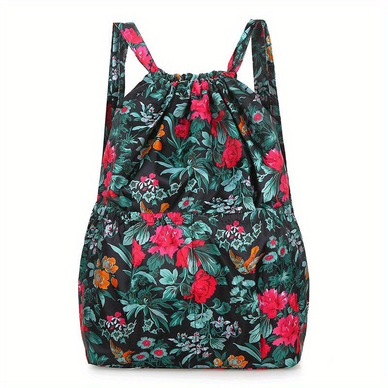 Large-capacity Drawstring Backpack, Lightweight Shopping And Outing Bag, Large Tote Bag For Travel, Women's Portable Backpack, Travel And Outing Storage Bag