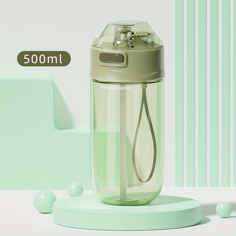Soft Suction Nozzle Straw Cup Portable Sports Water Bottle - Temu