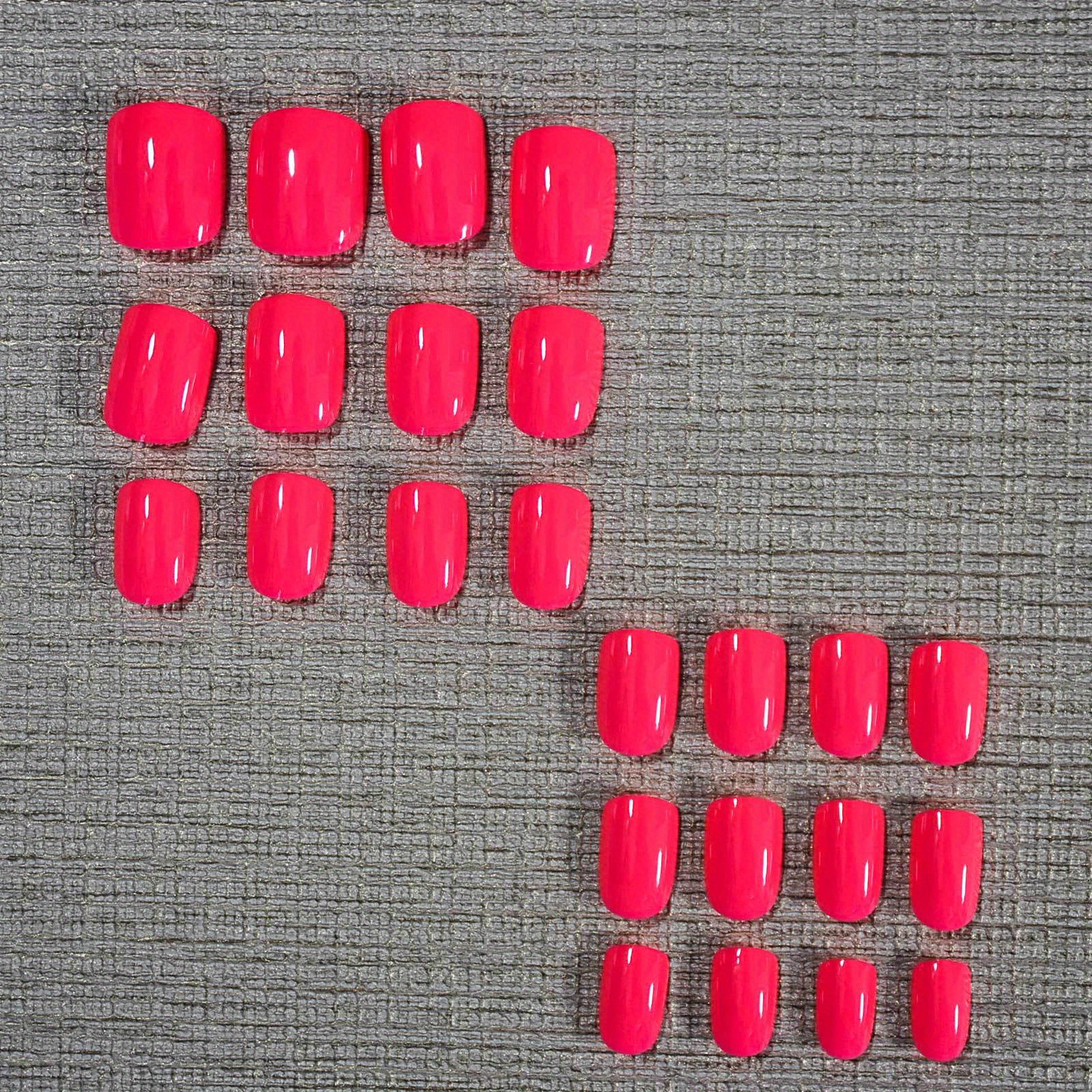 neon nails short square reusable false nail tips - Temu United Kingdom