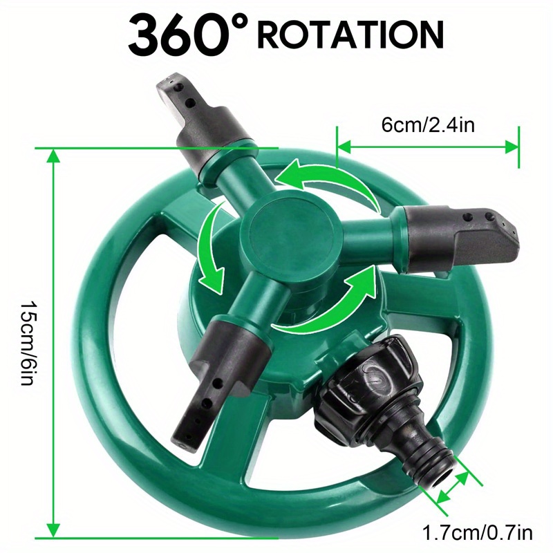 Garden Sprinkler Adjustable 360 Degree Rotation Lawn - Temu
