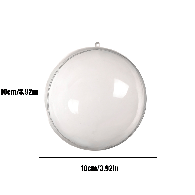 10pcs Transparent Plastic Christmas Ball for Decoration