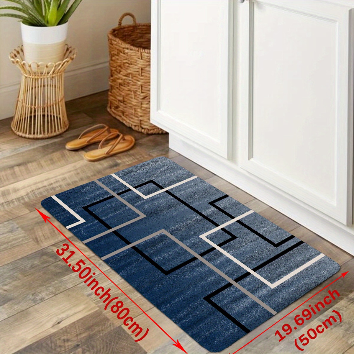 Anti-fatigue Kitchen Mat, Anti-slip Hallway Balcon Polyester Carpet,  Absorbent Bath Memory Foam Mat, Laundry Floor Mat, Entrance Doormat,  Washable Household Runner Rug For Hallway Laundry - Temu