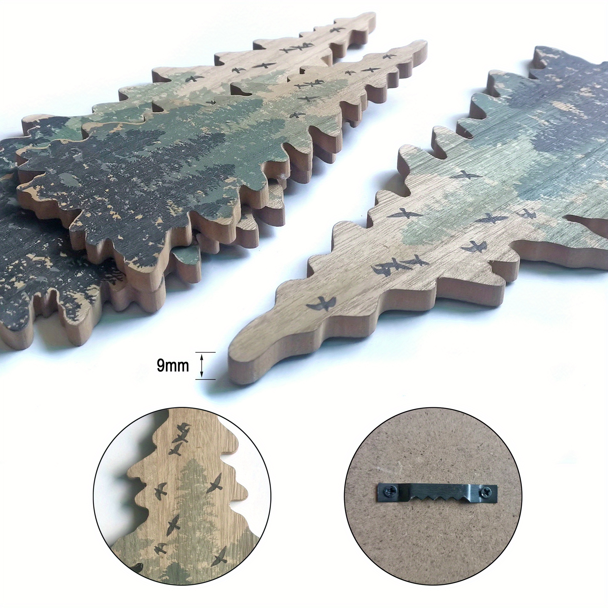 Wooden Christmas Tree Wall Decorations Woodland Wall Temu