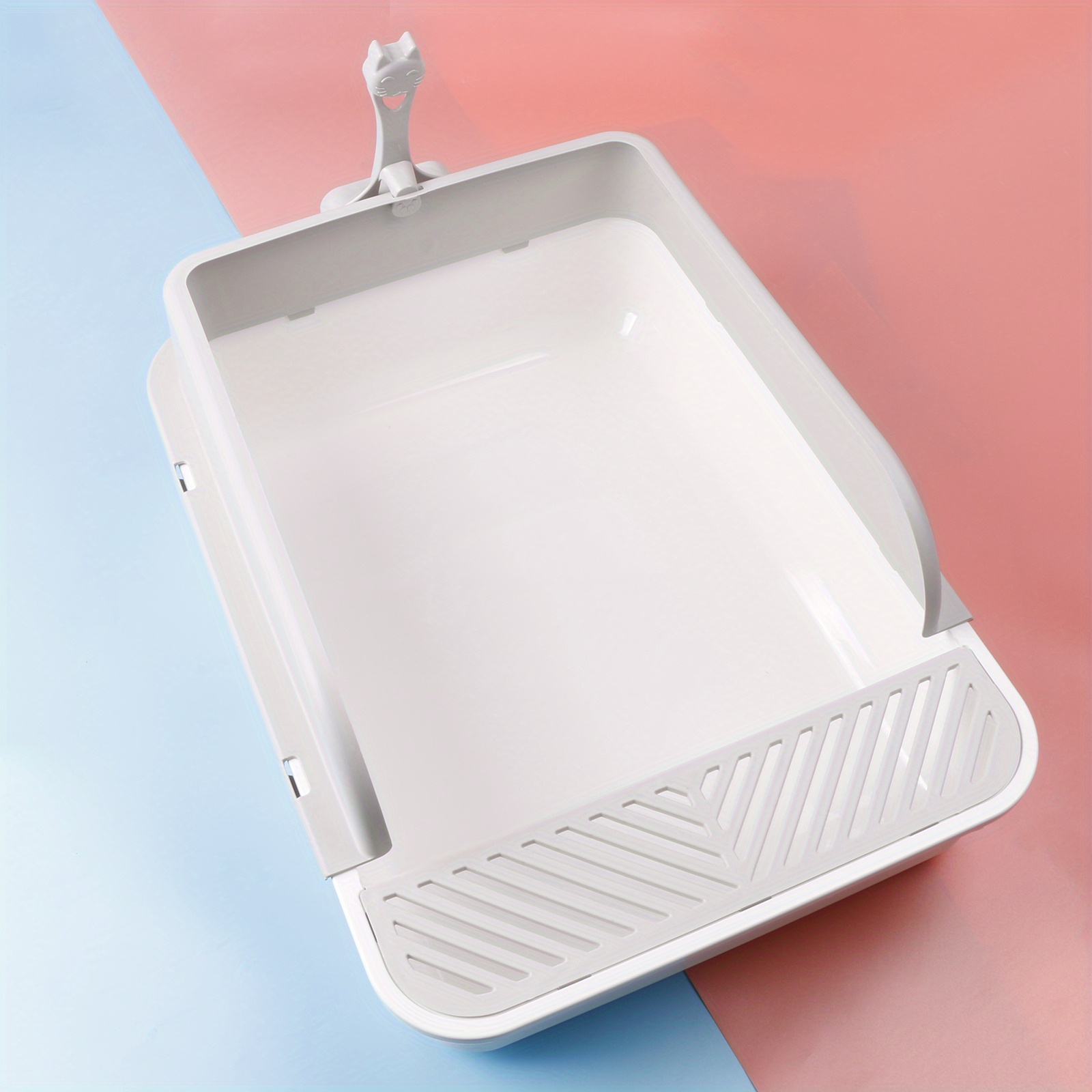 The Cat Litter Box That Keeps Your Home Clean Semi enclosed Temu