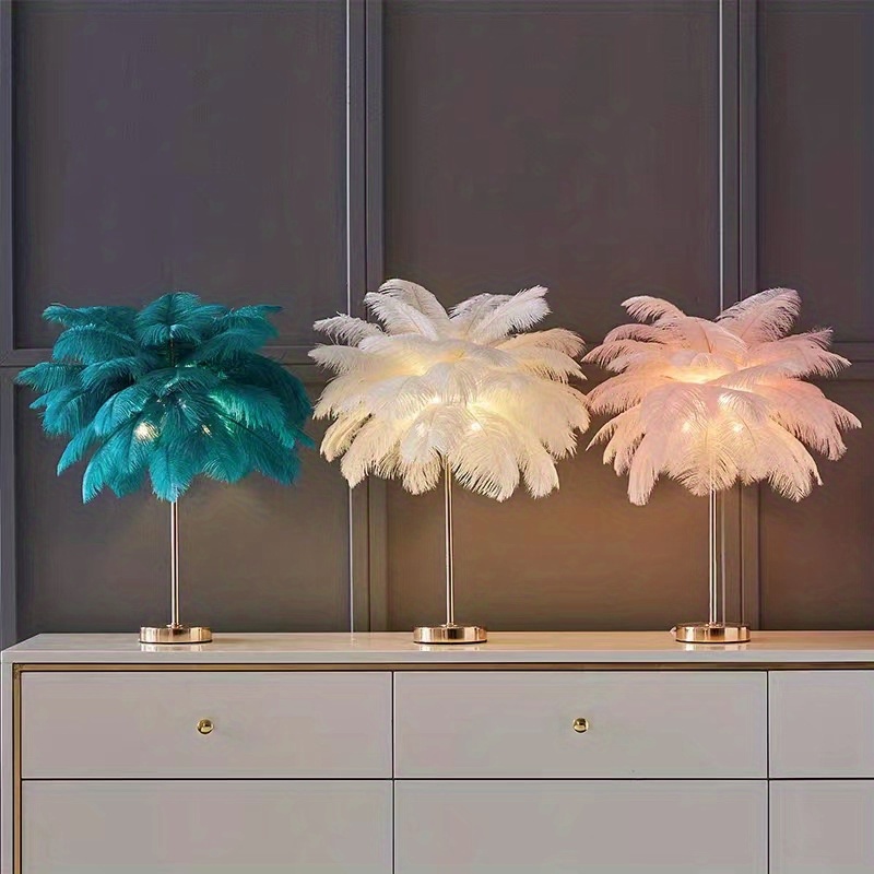 JHTPSLR Feather Table Lamp Aesthetic Stuff Fairy Night Light for Girls  Aesthetic Room Decor Elegant …See more JHTPSLR Feather Table Lamp Aesthetic