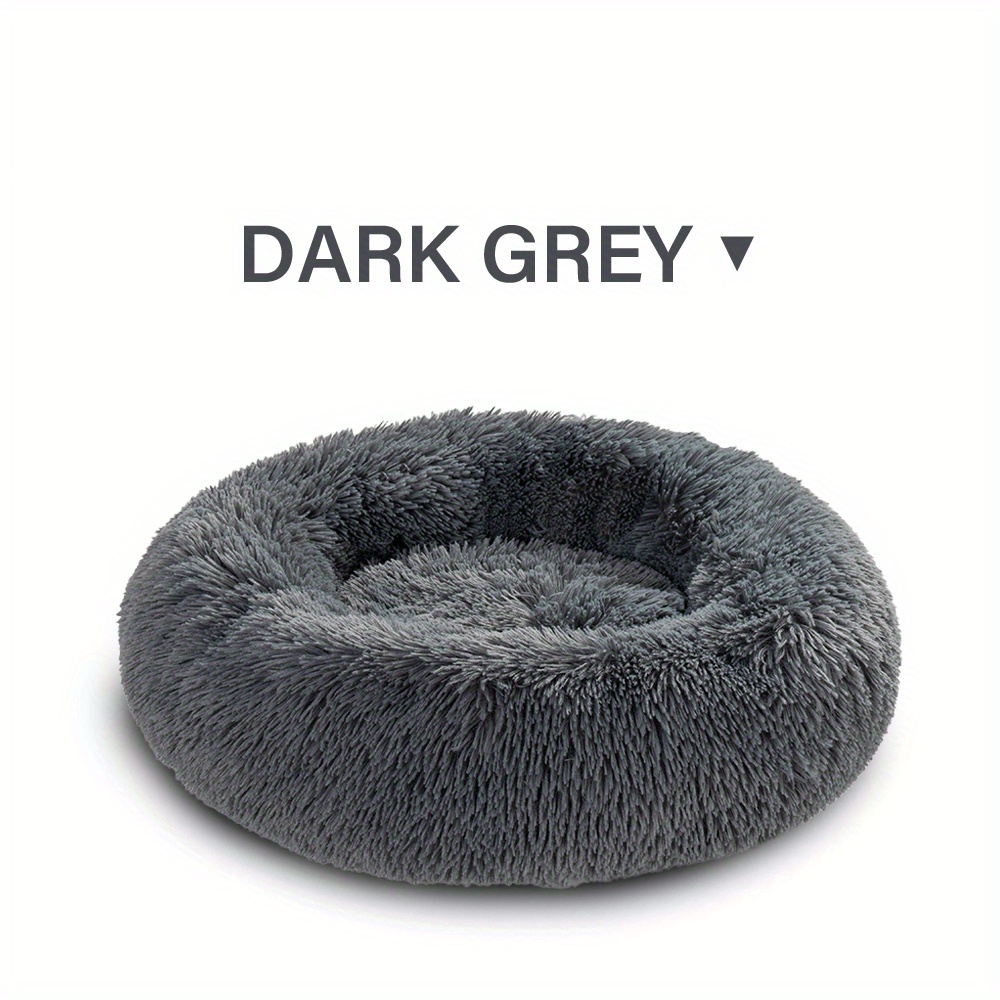 Grey round best sale dog bed