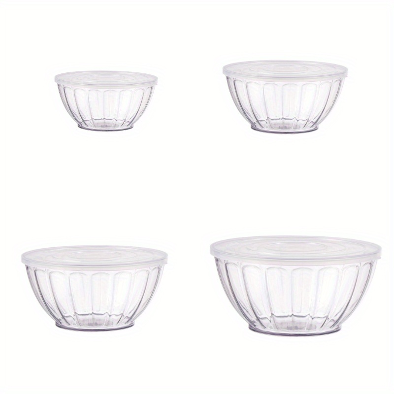 Round Transparent Fresh-keeping Boxes, Salad Bowl With Lid, Large Mixing  Bowl, Picnic Box, For Office Work School Picnic Beach - Temu United Arab  Emirates