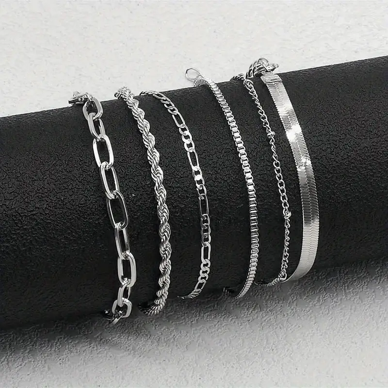 Trendy Classic Snake Chain Bracelet For Men Gift For - Temu