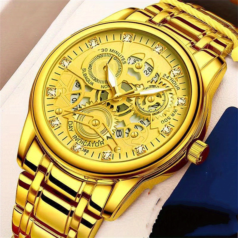 fashion authentic mens watches mens watches   watch hollow set watches classic fashion details 4