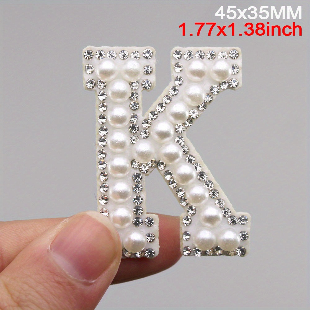 Alphabet Rhinestone Patches, Clothing Patch Embroidery Diy Stickers, Hot  Melt Adhesive Web Patches, Shiny Rhinestone, For Clothing, Hats, Jeans And  Other Fashion Crafts
