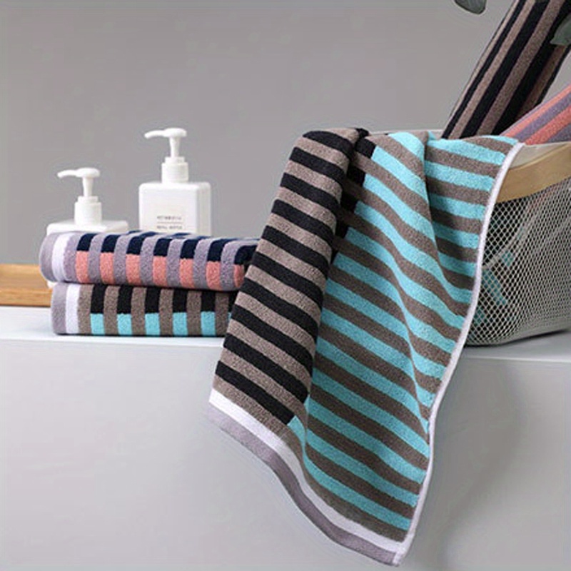 2pcs Face Washing Towel Color Woven Striped Thickened Super Absorbent Hand  Towel Super Soft Adult Household Bathroom Face Towel 34cm 75cm 13 39 29  53in Bathroom Accessories, Save More With Clearance Deals