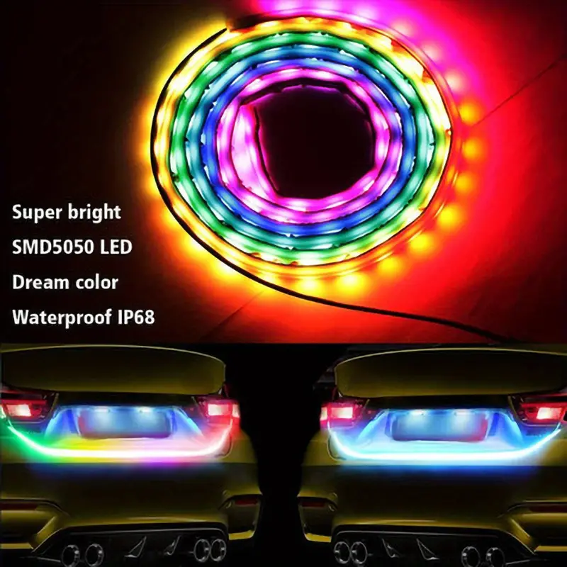 Bande lumineuse LED de voiture kit d'éclairage LED de coffre