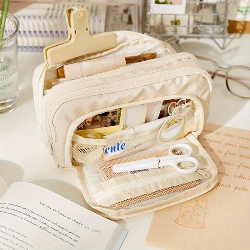 (korean Stationery)pencil Case Stationery Case School Supplies Cute Pencil  Box Bag
